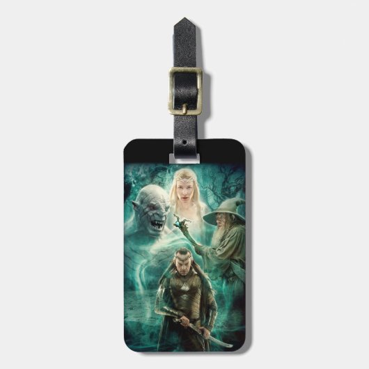 ELROND™, Azog, Galadriel en Gandalf Graphic Bagagelabel (Voorkant verticaal)
