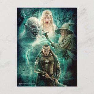 ELROND™, Azog, Galadriel en Gandalf Graphic Briefkaart