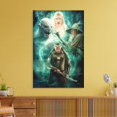 ELROND™, Azog, Galadriel en Gandalf Graphic Canvas Afdruk (Insitu (Woonkamer))