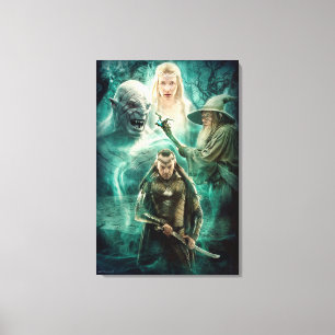 ELROND™, Azog, Galadriel en Gandalf Graphic Canvas Afdruk