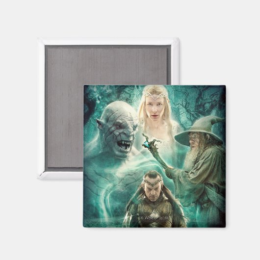 ELROND™, Azog, Galadriel en Gandalf Graphic Magneet (Voorkant / Achterkant)