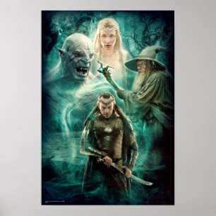 ELROND™, Azog, Galadriel en Gandalf Graphic Poster