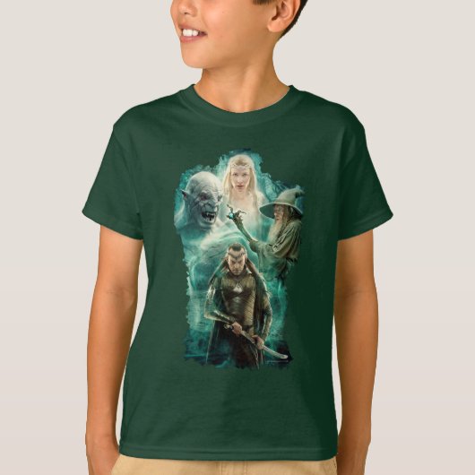 ELROND™, Azog, Galadriel en Gandalf Graphic T-shirt (Voorkant)