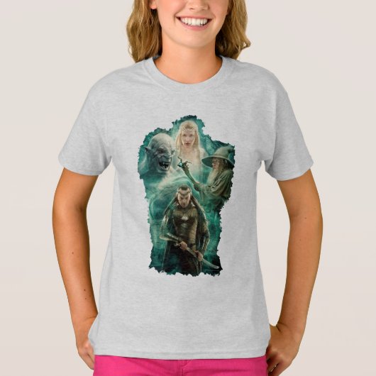 ELROND™, Azog, Galadriel en Gandalf Graphic T-shirt (Voorkant)