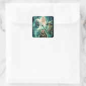 ELROND™, Azog, Galadriel en Gandalf Graphic Vierkante Sticker (Tas)