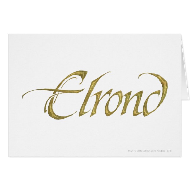ELROND™-naam getextureerd (Voorkant Horizontaal)