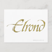 ELROND™-naam getextureerd Briefkaart (Voorkant)
