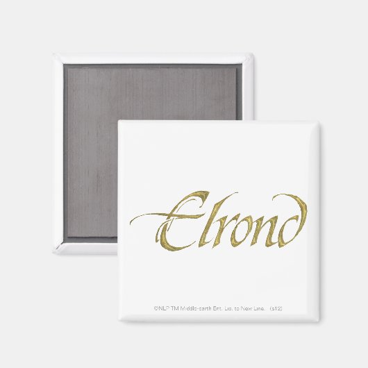 ELROND™-naam getextureerd Magneet (Voorkant / Achterkant)