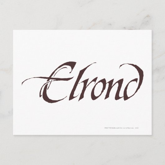 ELROND™ Naam Solid Briefkaart (Voorkant)