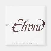 ELROND™ Naam Solid Magneet (Voorkant)