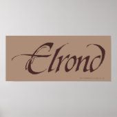 ELROND™ Naam Solid Poster (Voorkant)