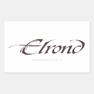 ELROND™ Naam Solid Rechthoekige Sticker