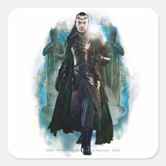 ELROND™ volledig lichaam Vierkante Sticker (Voorkant)