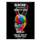 Elrow Ibiza 2025 - [UNVRS] Poster (Voorkant)