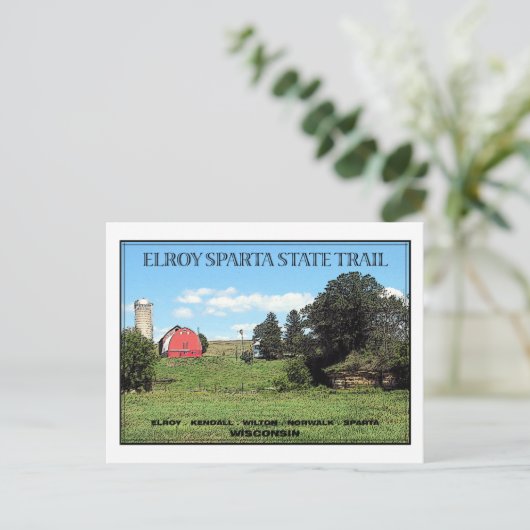 Elroy Sparta State Trail Briefkaart (Staand voorkant)