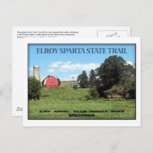 Elroy Sparta State Trail Briefkaart (Voorkant / Achterkant)