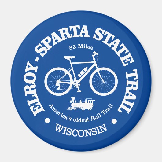 Elroy-Sparta State Trail (fietsroute) Magneet (Voorkant)