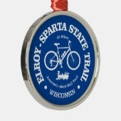 Elroy-Sparta State Trail (fietsroute) Metalen Ornament (Rechts)