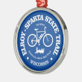Elroy-Sparta State Trail (fietsroute) Metalen Ornament (Links)