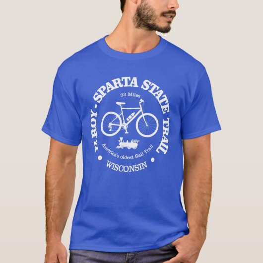 Elroy-Sparta State Trail (fietsroute) T-shirt (Voorkant)