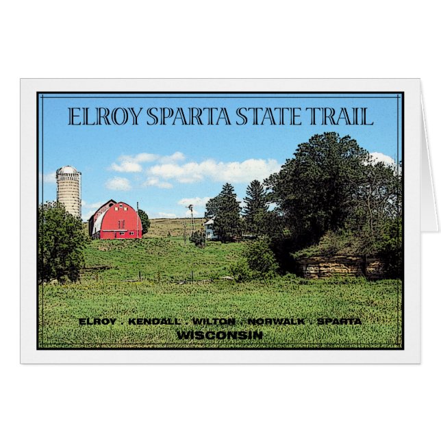 Elroy Sparta State Trail - Gepersonaliseerd (Voorkant Horizontaal)