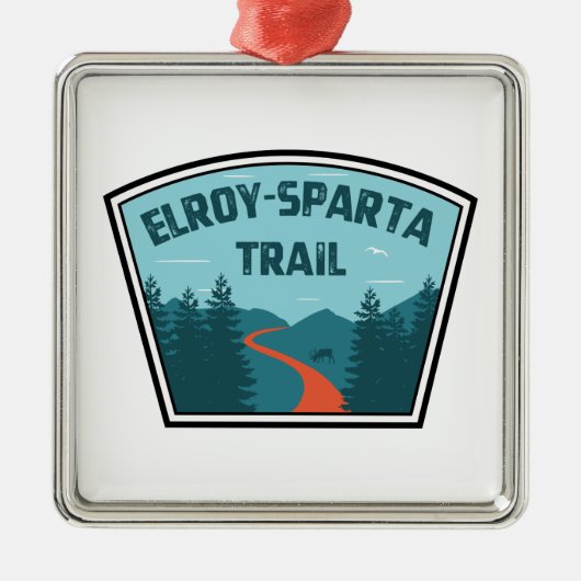 Elroy-Sparta State Trail Metalen Ornament (Voorkant)