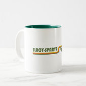 Elroy-Sparta State Trail Tweekleurige Koffiemok (Voorkant links)