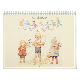 Elsa Beskow 2 pagina indeling wandkalender Kalender