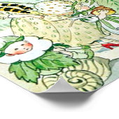 Elsa Beskow Aardbei Koning en Koningin Poster (Hoek)