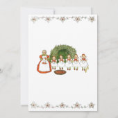 Elsa Beskow Aardbei Meisjes Verjaardag Uitnodiging (Achterkant)