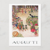  Elsa Beskow August Briefkaart (Voorkant)