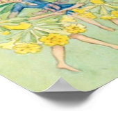 Elsa Beskow Bloemenfee Dans Vintage Poster (Hoek)