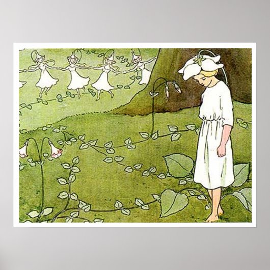 Elsa Beskow Fairy Ring Poster (Voorkant)
