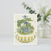  Elsa Beskow Flower Fairy Briefkaart (Staand voorkant)
