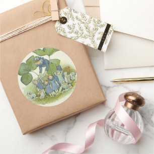  Elsa Beskow Flower Fairy Ronde Sticker