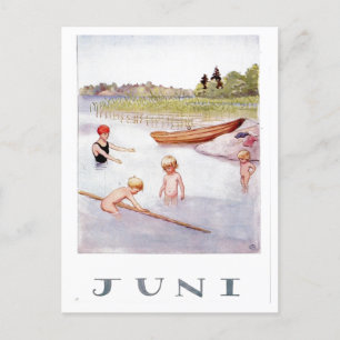 Elsa Beskow juni Briefkaart