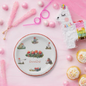 Elsa Beskow Kinderen van het Bos Papieren Bordje (Feest)