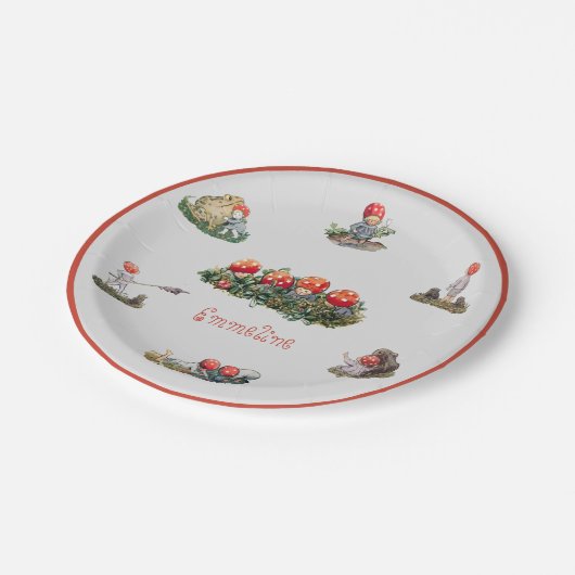 Elsa Beskow Kinderen van het Bos Papieren Bordje (Gekanteld)