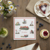 Elsa Beskow Kinderen van het Bos Servet