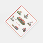 Elsa Beskow Kinderen van het Bos Servet (Hoek)