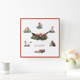 Elsa Beskow Kinderen van het Bos Vierkante Klok