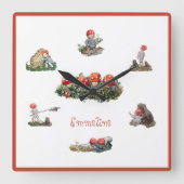 Elsa Beskow Kinderen van het Bos Vierkante Klok (Voorkant)