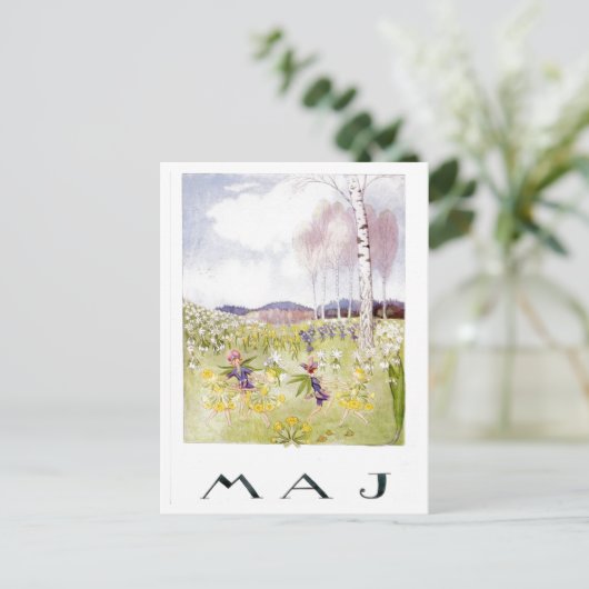  Elsa Beskow May Briefkaart (Staand voorkant)