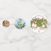 Elsa Beskow Schattige aardbei meisje Confetti (Achterkanten)