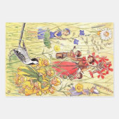 Elsa Beskow Schattige aardbei meisje Inpakpapier Vel (Voorkant 2)