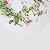 Elsa Beskow Schattige aardbei meisje Tissuepapier (Detail)