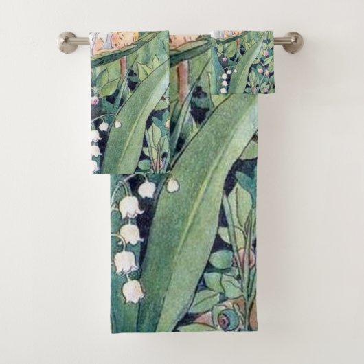 Elsa Beskow Thumbelina Fairy Bad Handdoek (Insitu)