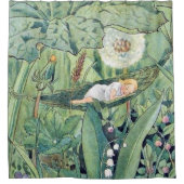 Elsa Beskow Thumbelina Fairy Douchegordijn (Voorkant)