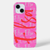 Elsa Repeating Name Pattern Case-Mate iPhone Case (Achterkant)