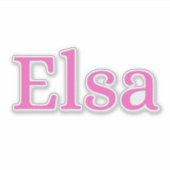 Elsa Sticker (Voorkant)